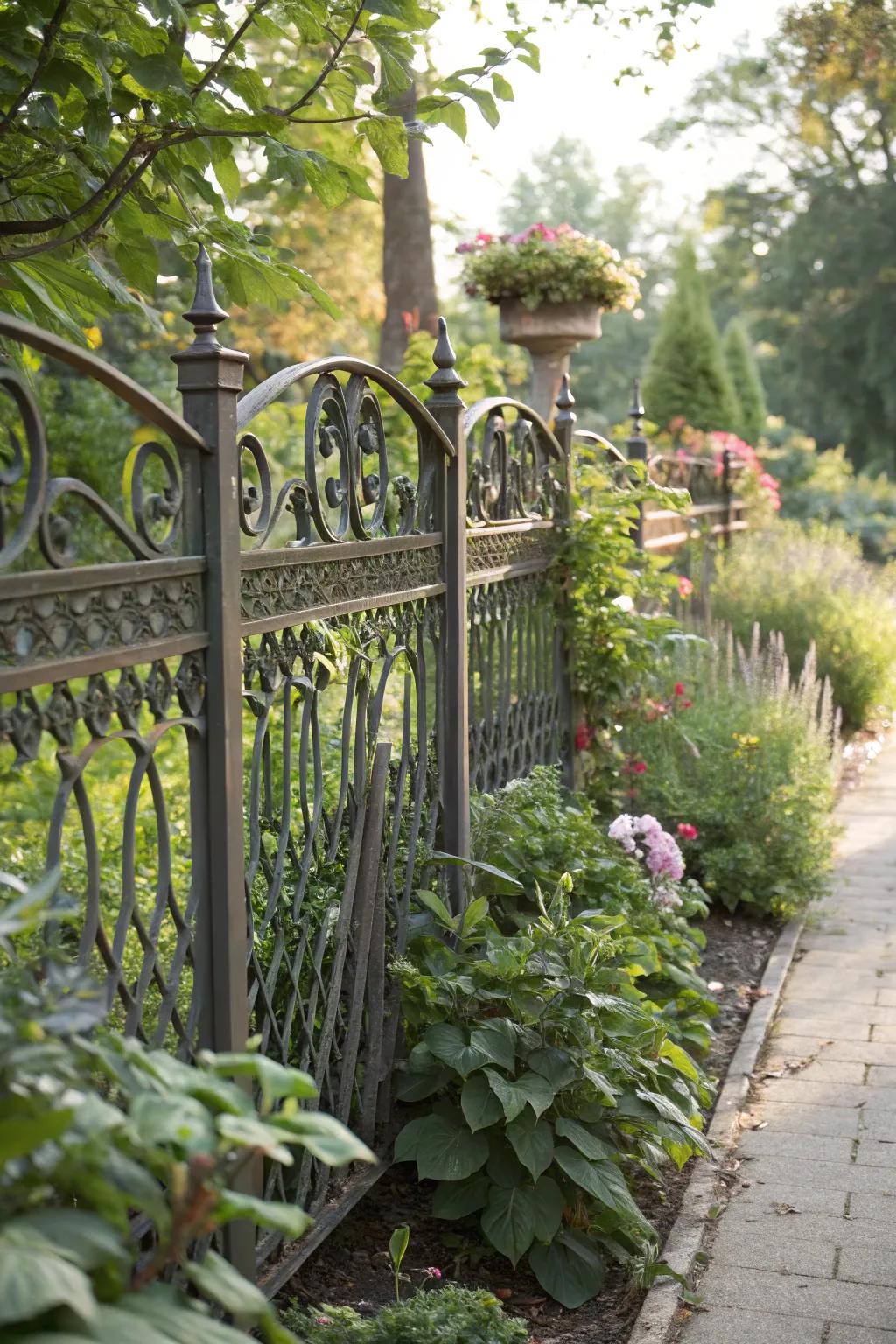 Achieve harmony by integrating your fence with the garden.
