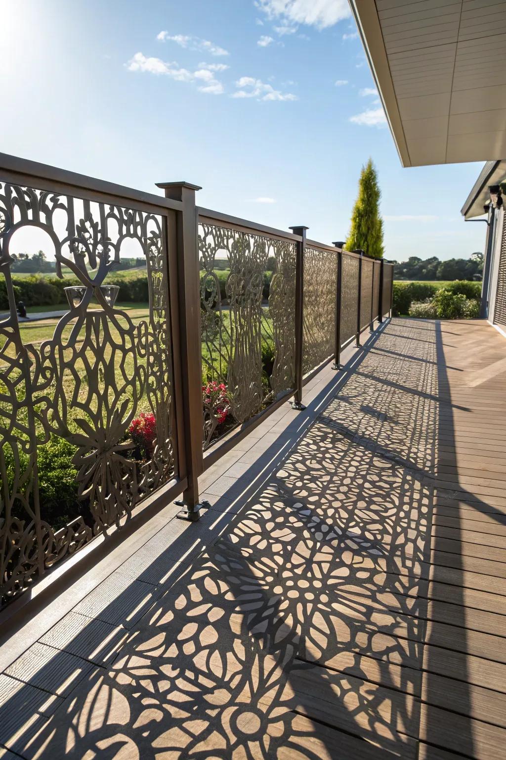 Intricate cut-out panels bring art and elegance to your fence.