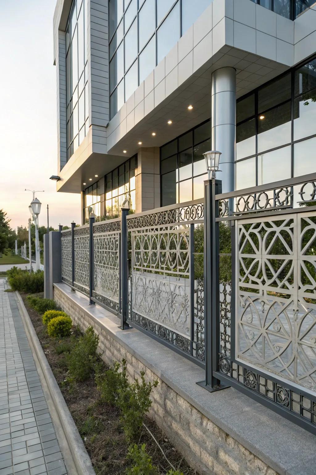 Get edgy with industrial-style geometric patterns.