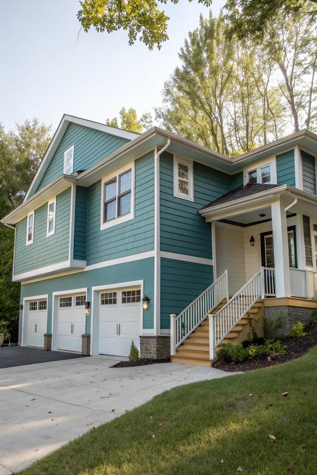 Complementary colors create a vibrant and cohesive look.