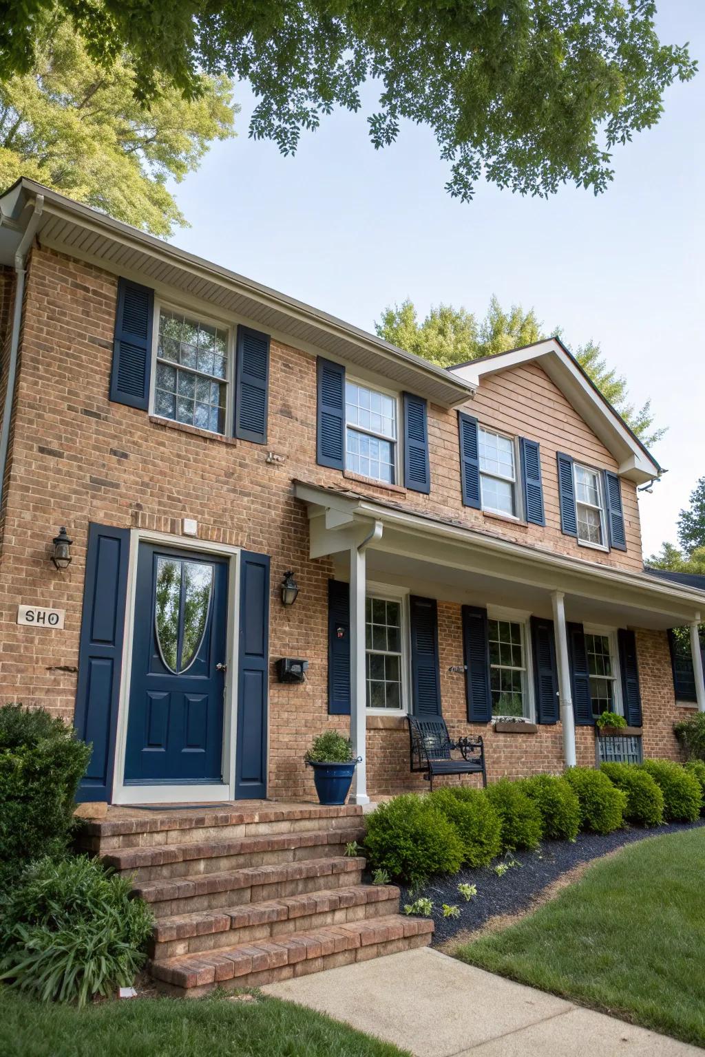 Bold accents add a touch of elegance to classic exteriors.