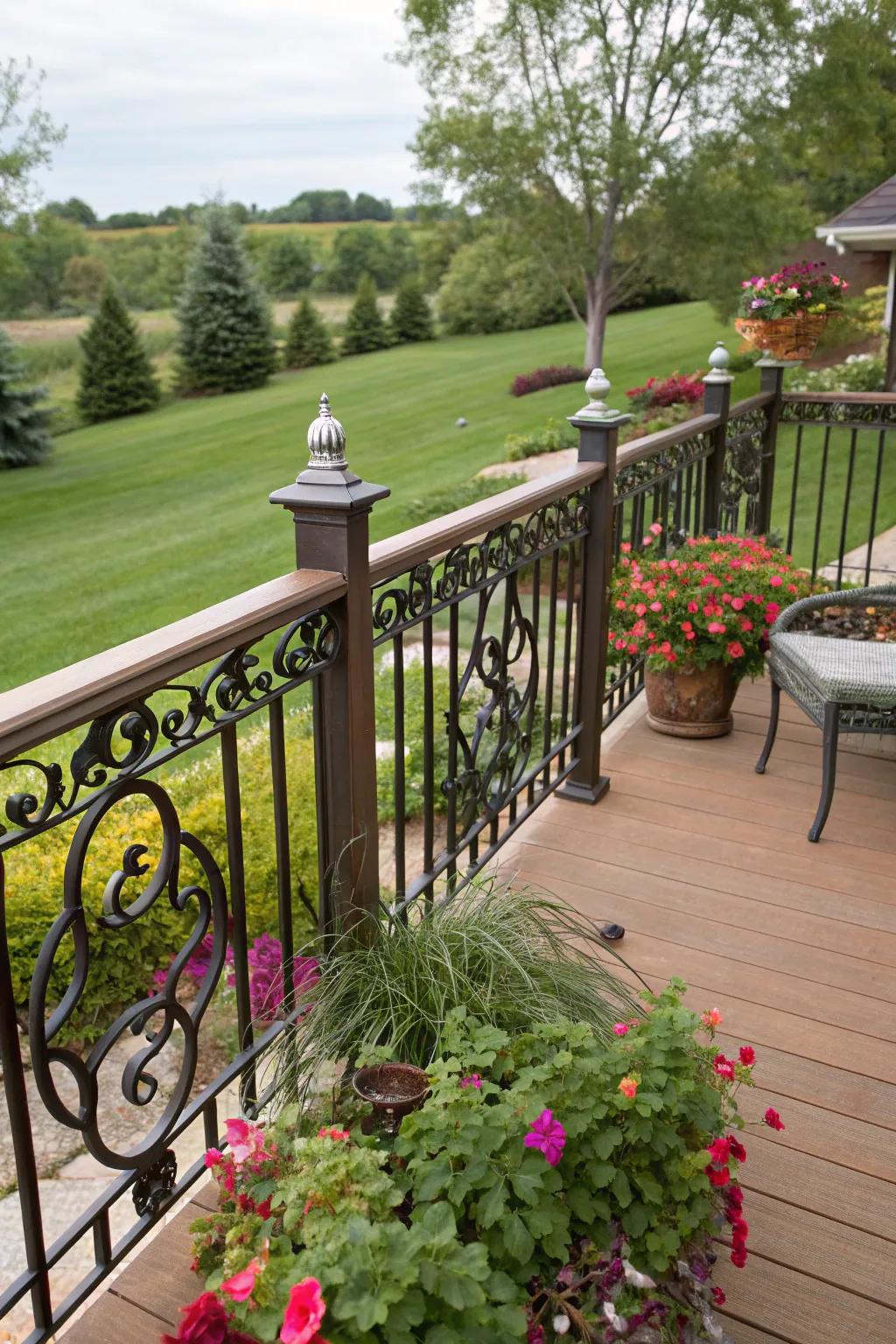 Decorative metal accents for a touch of artistry.