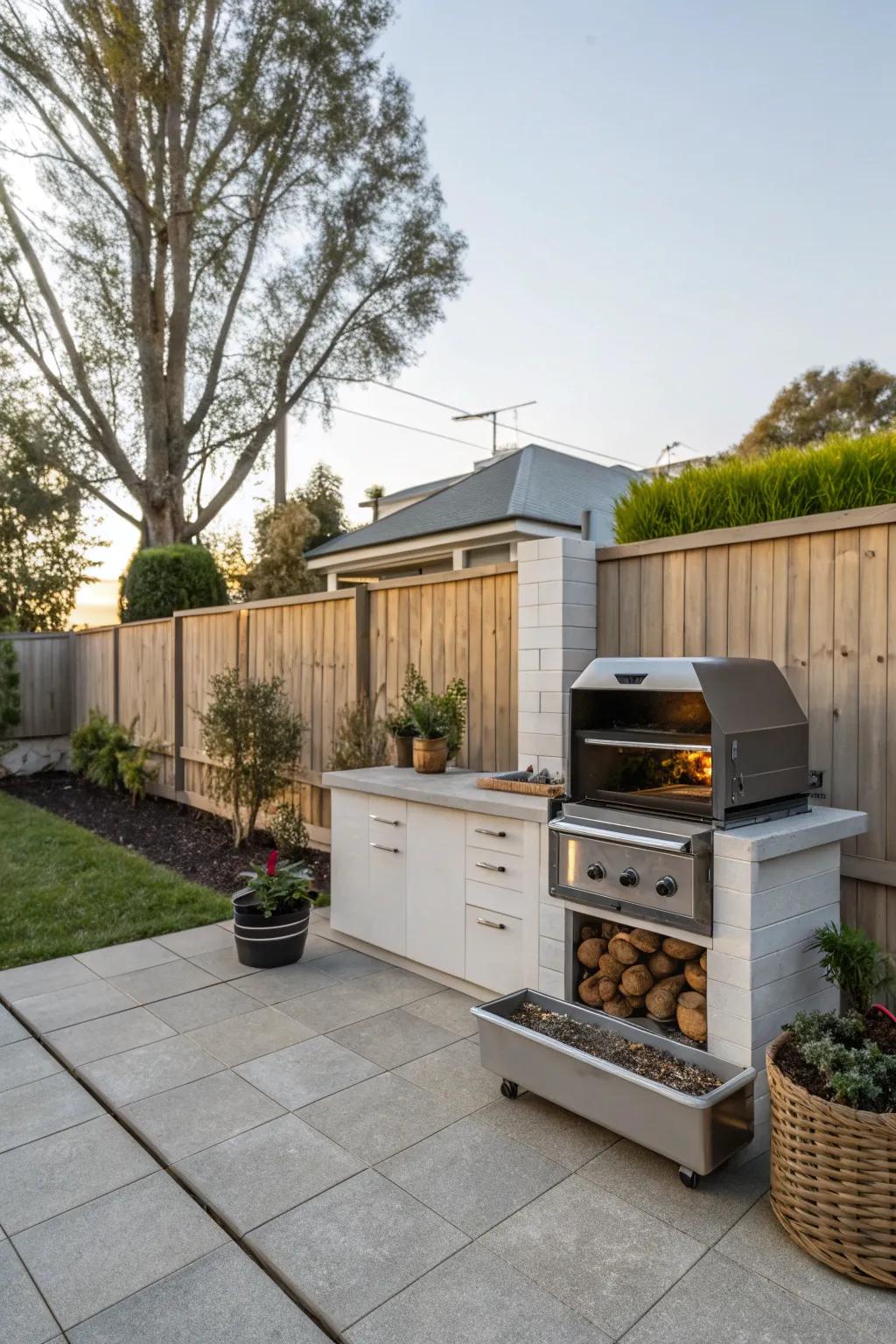 Simplify your cleanup with a removable ashtray.