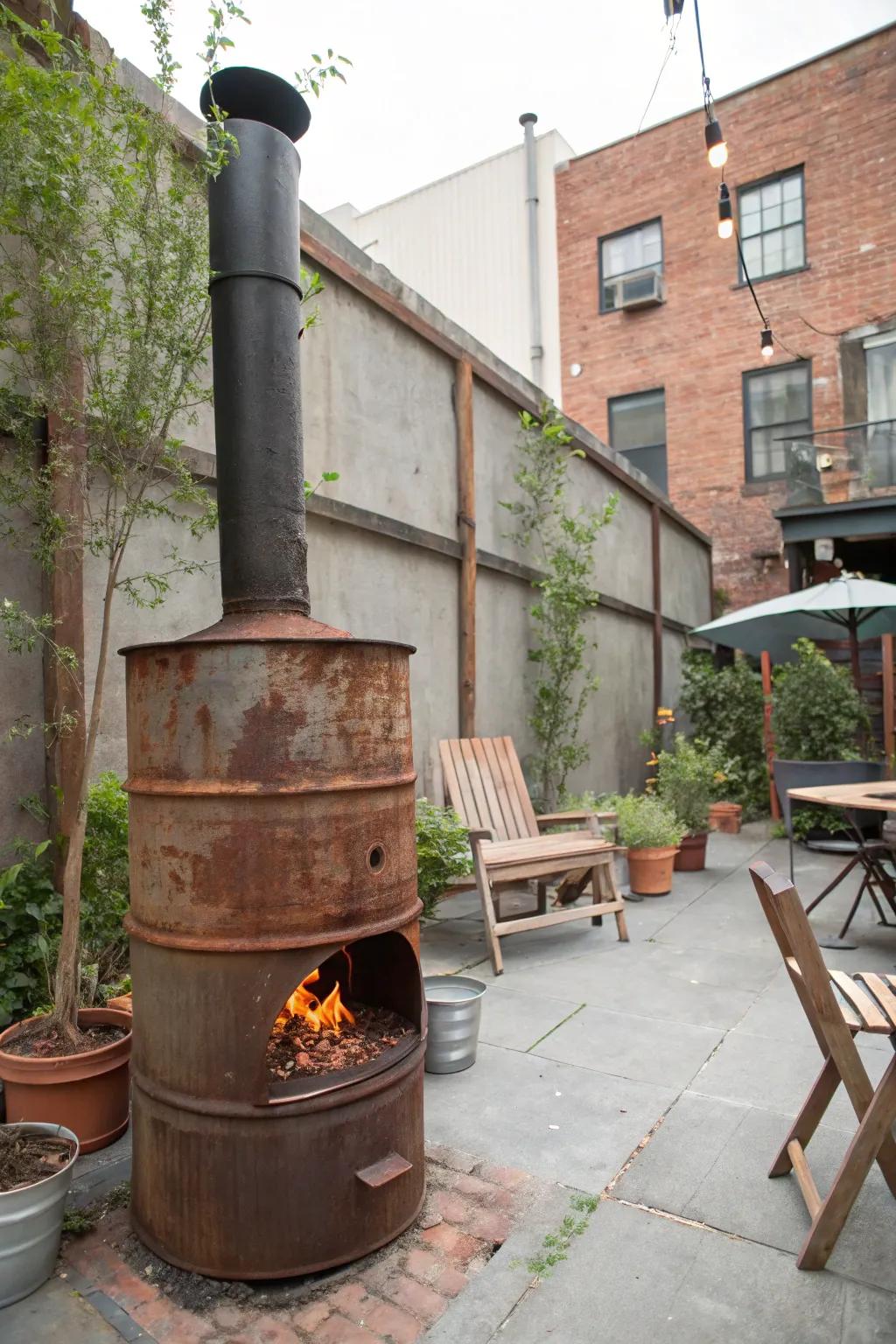 Steel barrels offer durability and a sleek look.