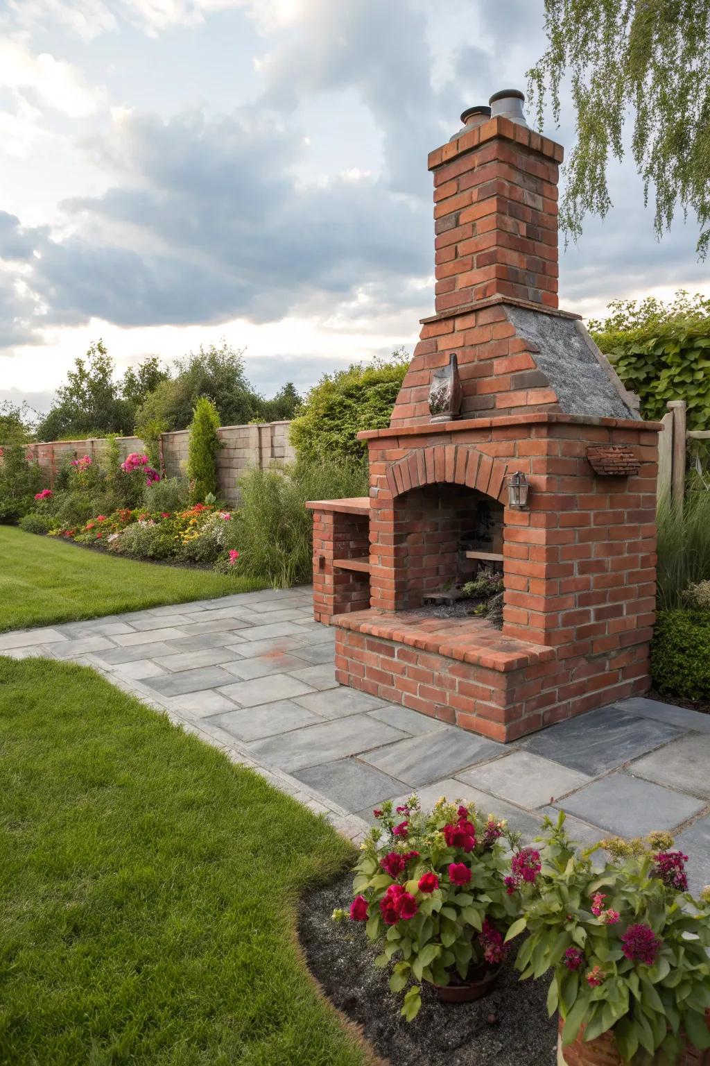 Craft a unique, long-lasting firebox with bricks.
