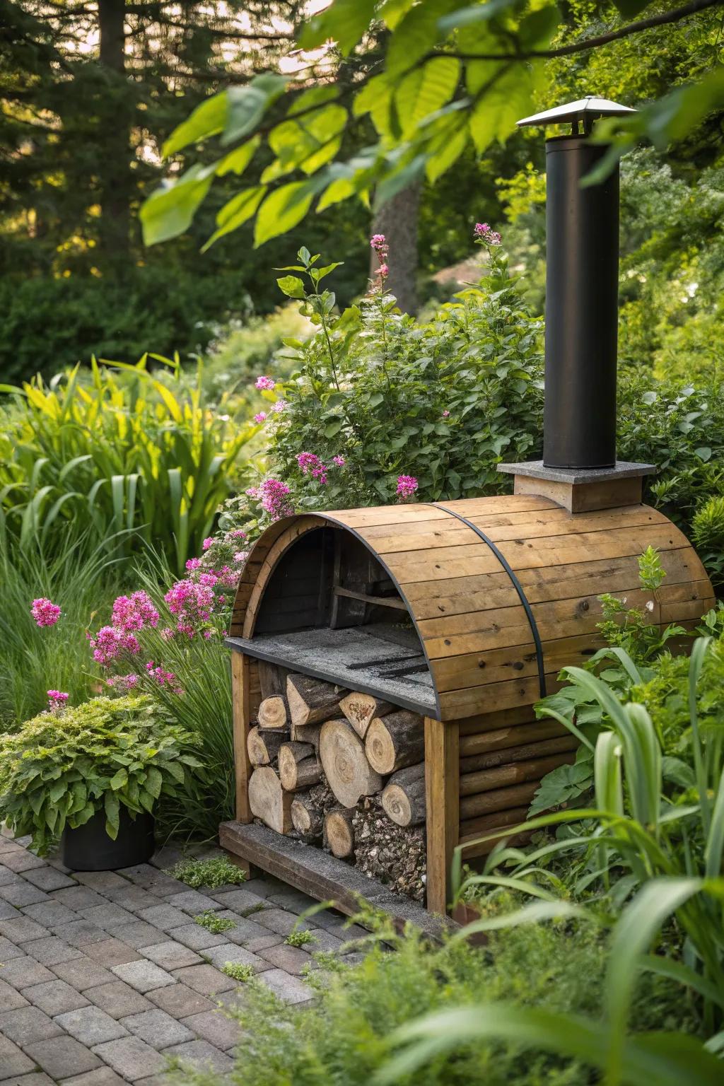 Combine function with aesthetic appeal using wood.