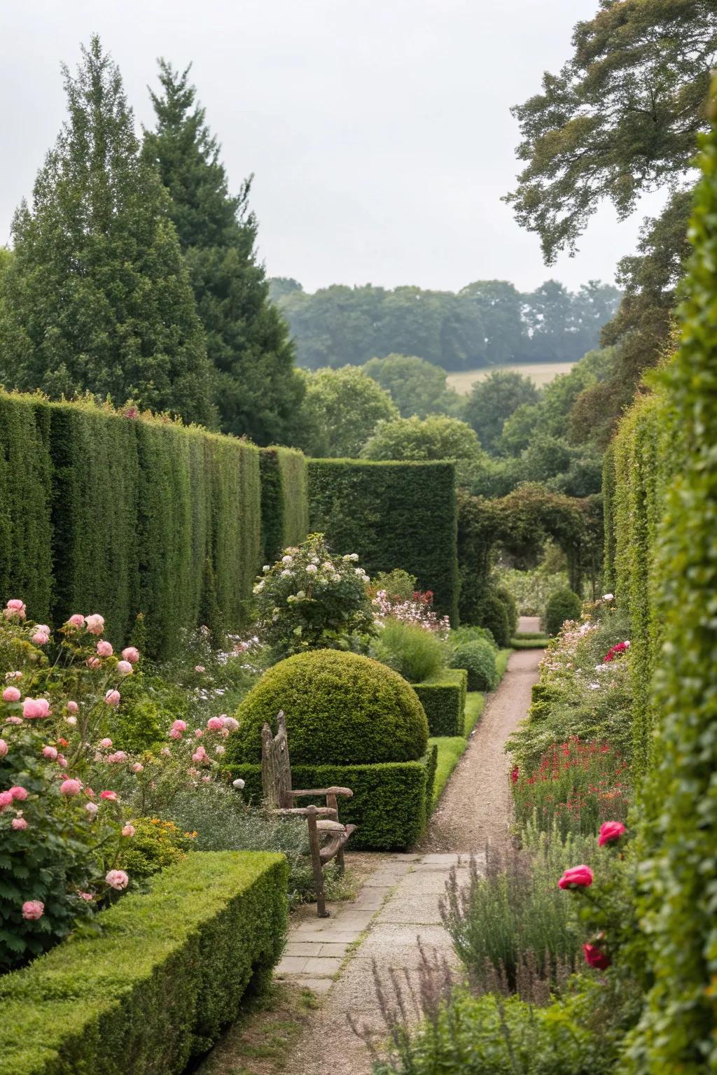 Natural privacy screens offer seclusion and peace in gardens.