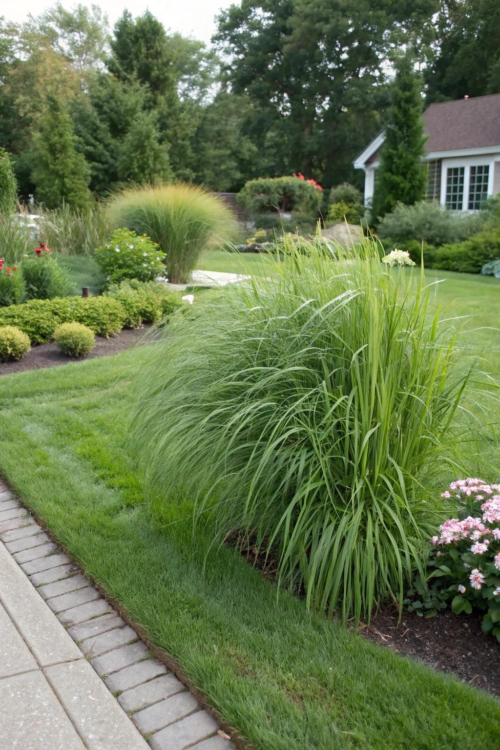 Feature maiden grass as a stunning standalone focal point.