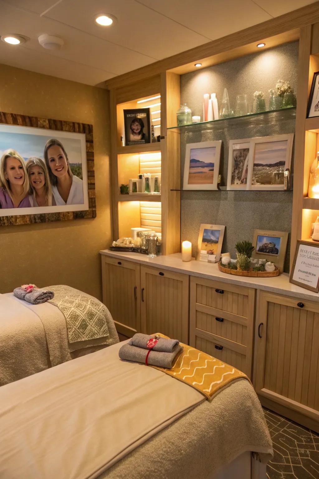 Personal touches make your spa uniquely yours.