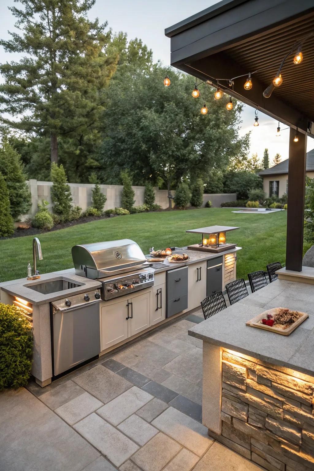 Outdoor kitchens make cooking al fresco a joy.
