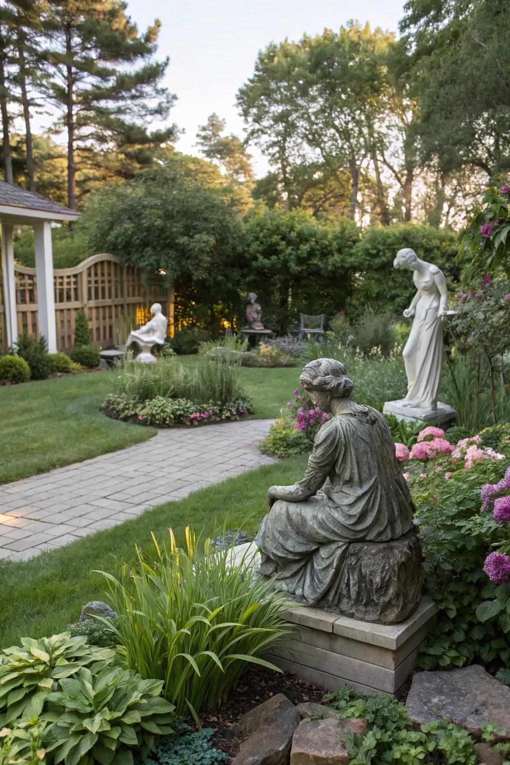 Artistic sculptures bring creativity and conversation to your garden.
