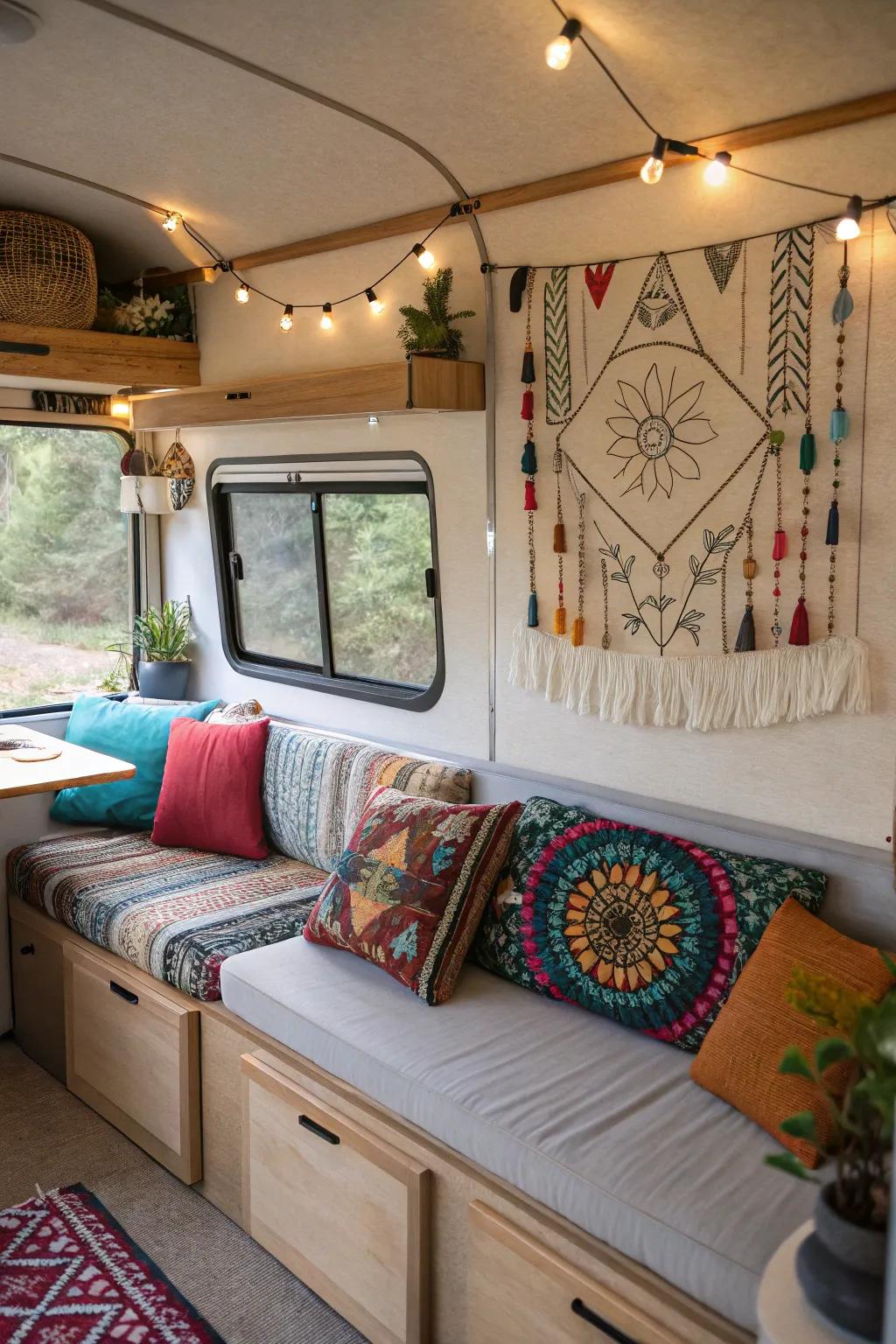 Personal touches make your camper feel like home.