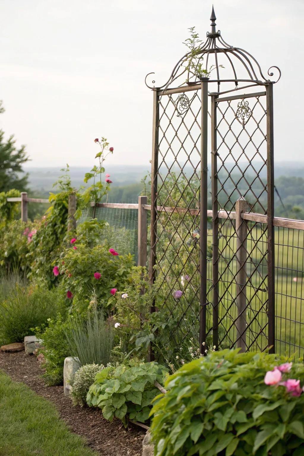 Extend your garden's vertical reach with trellis toppers.