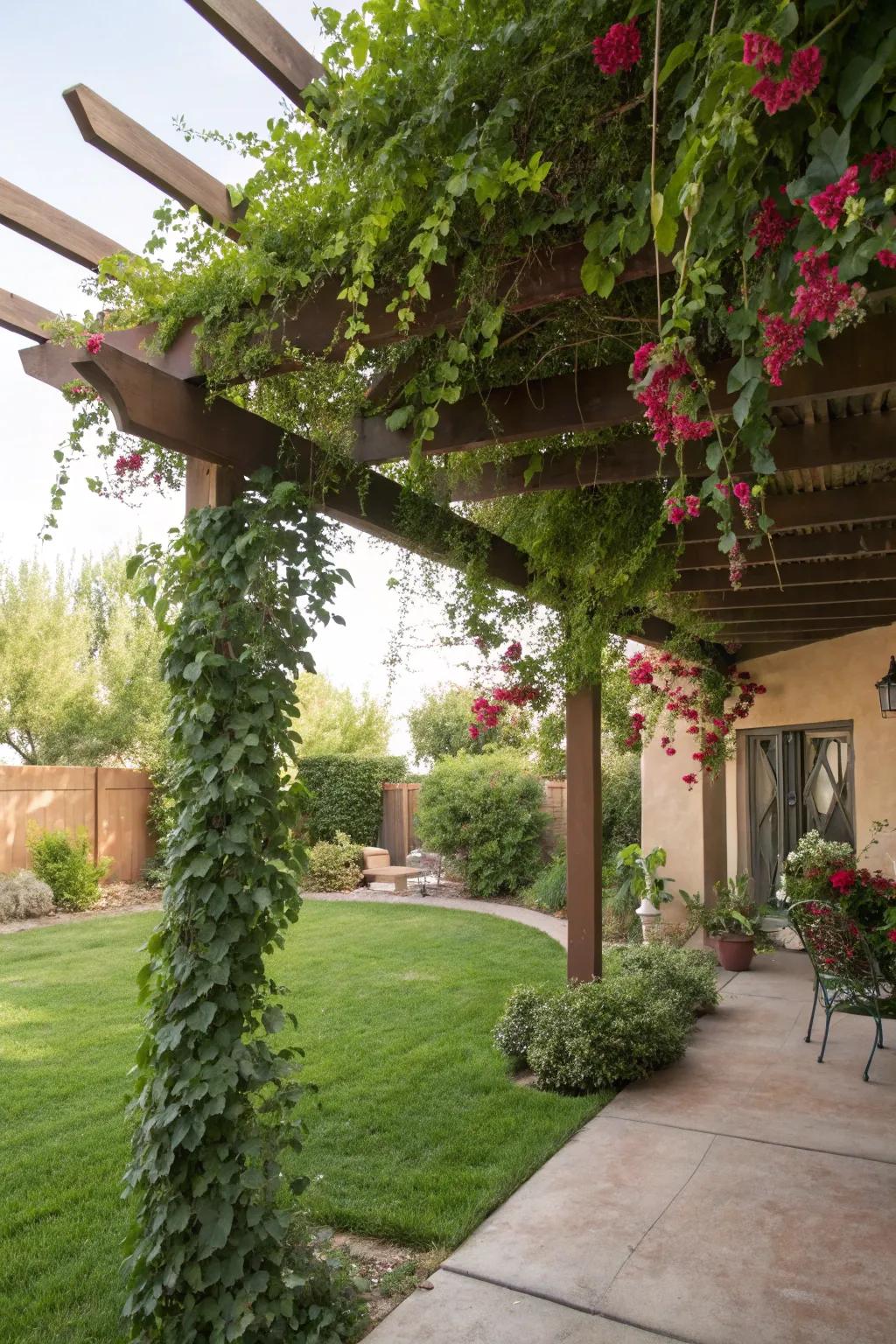 Create a shaded retreat with a stylish pergola.