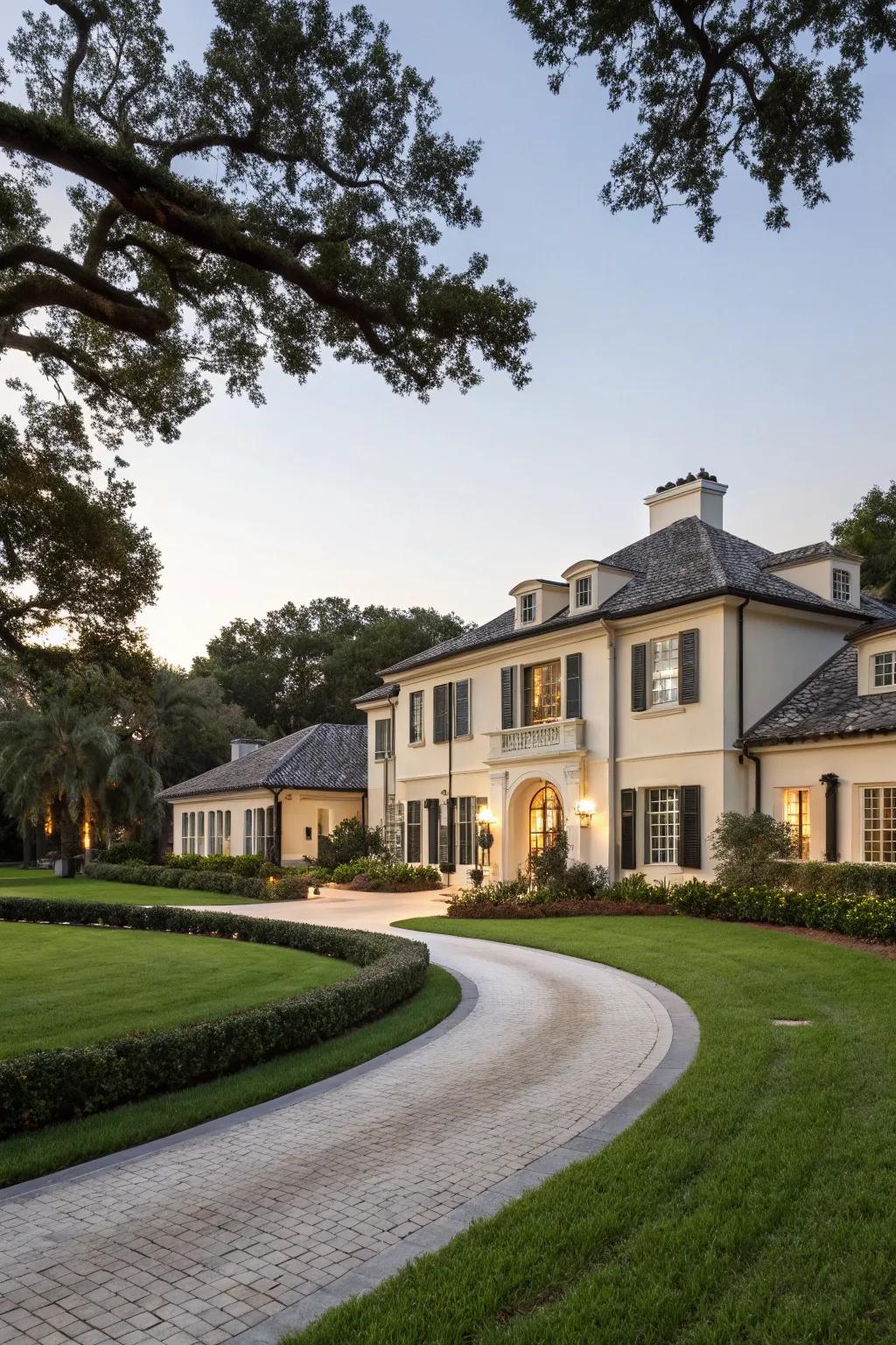 Ivory adds a touch of luxury and sophistication.