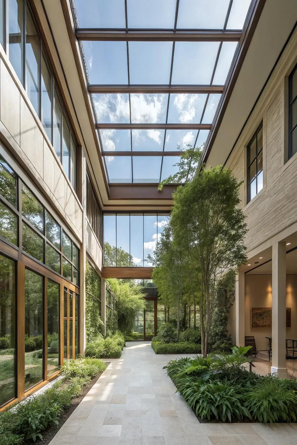 Blur the lines between indoors and outdoors for a spacious feel.