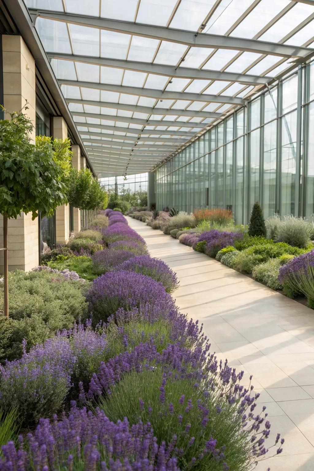 Scented plants offer a sensory delight in your atrium.