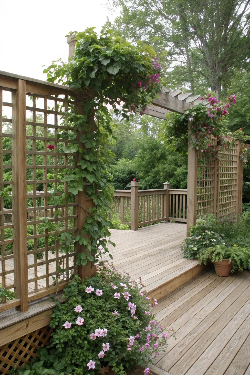 Create a private oasis with stylish screens.