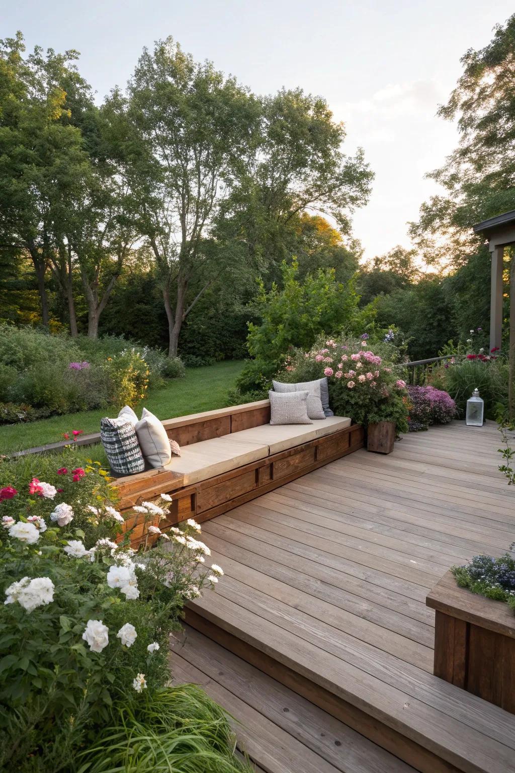 Maximize space with built-in seating.