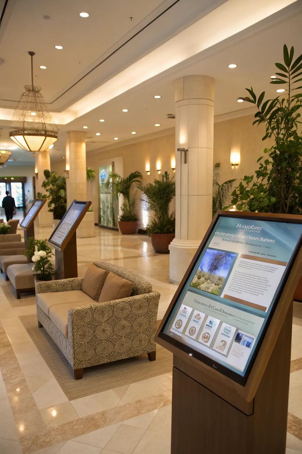 Interactive displays that engage and inform guests.