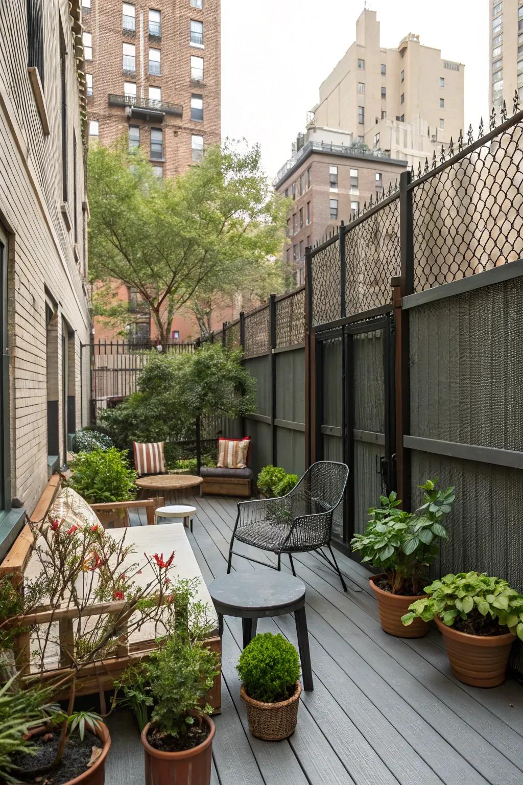 A small deck adds dimension and utility to your space.