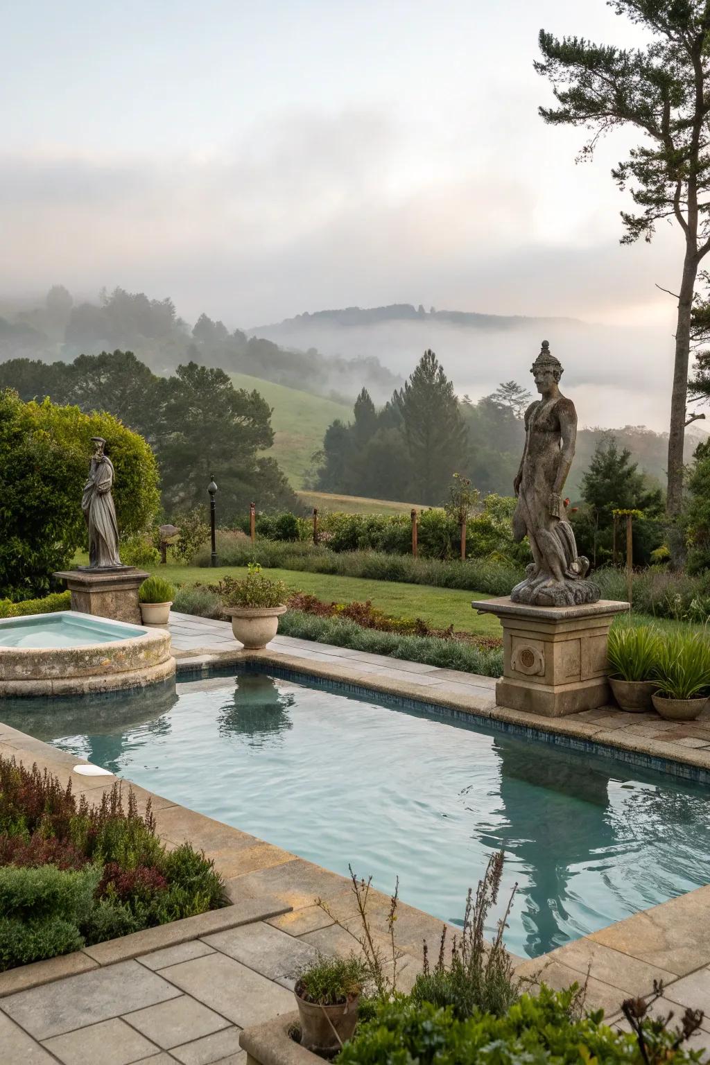 Art pieces bring personality and flair to your spa area.