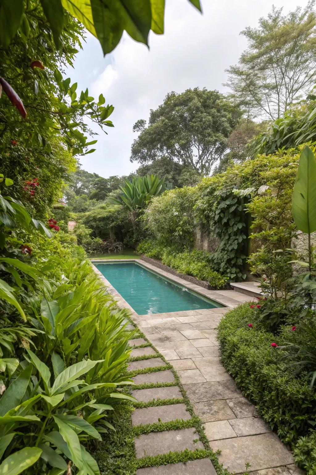 Create a hidden retreat with clever planting and paths.