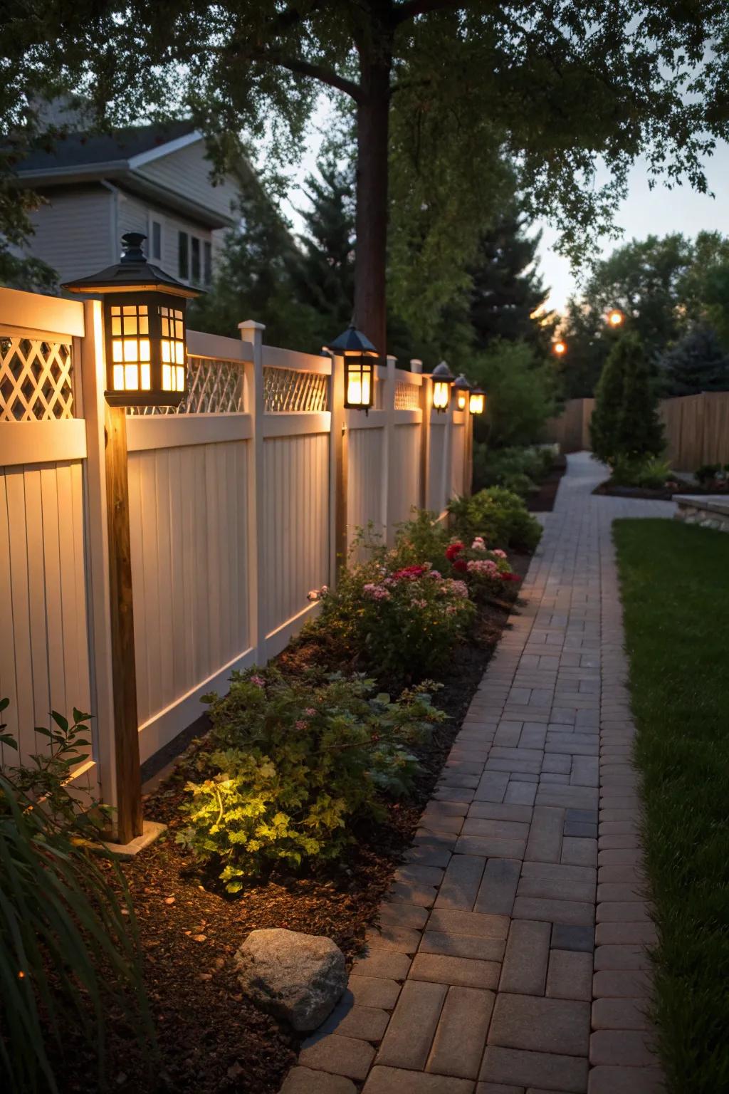 Solar lights offer beauty and functionality.