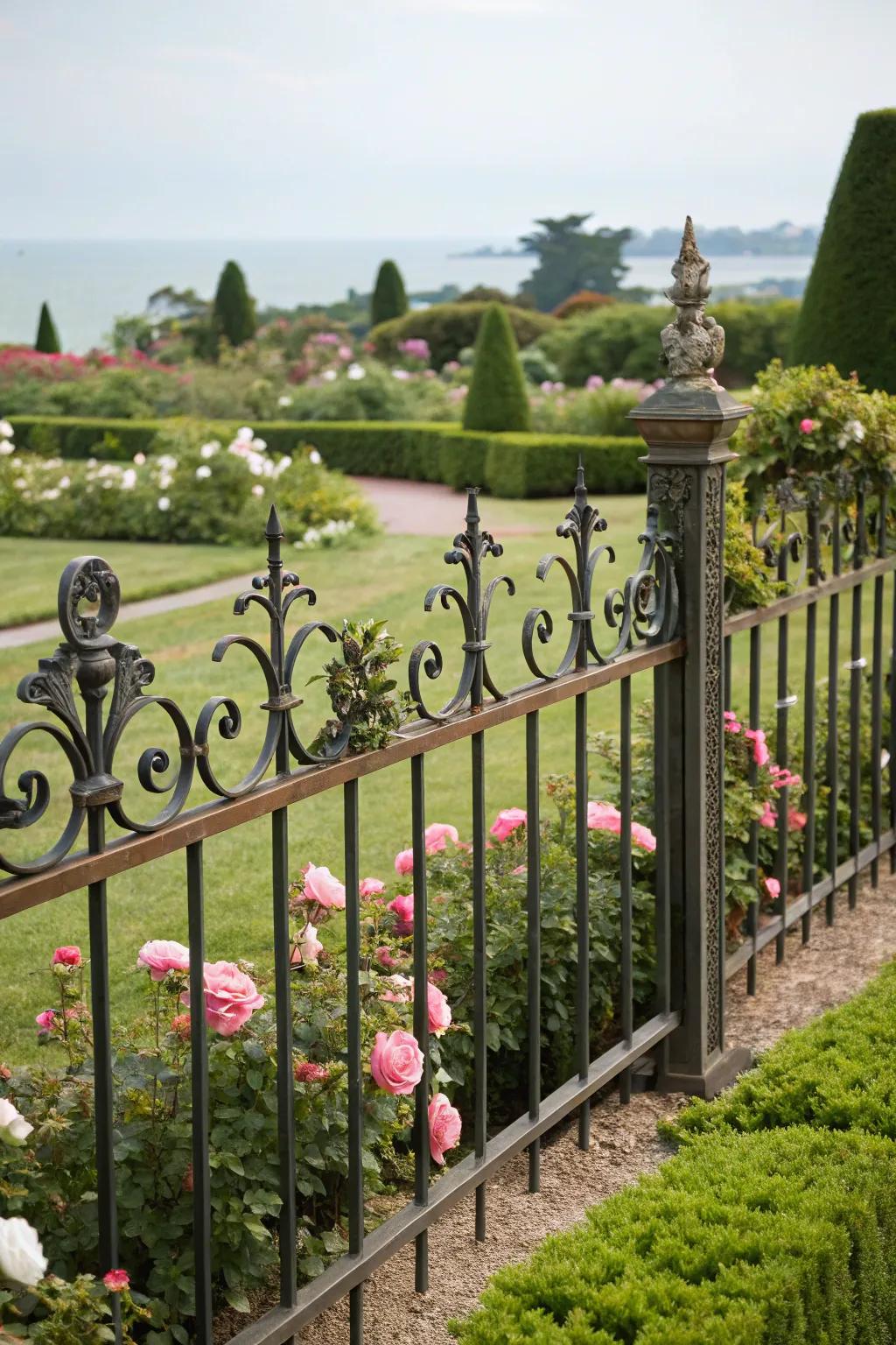 Ironwork adds sophistication and security.