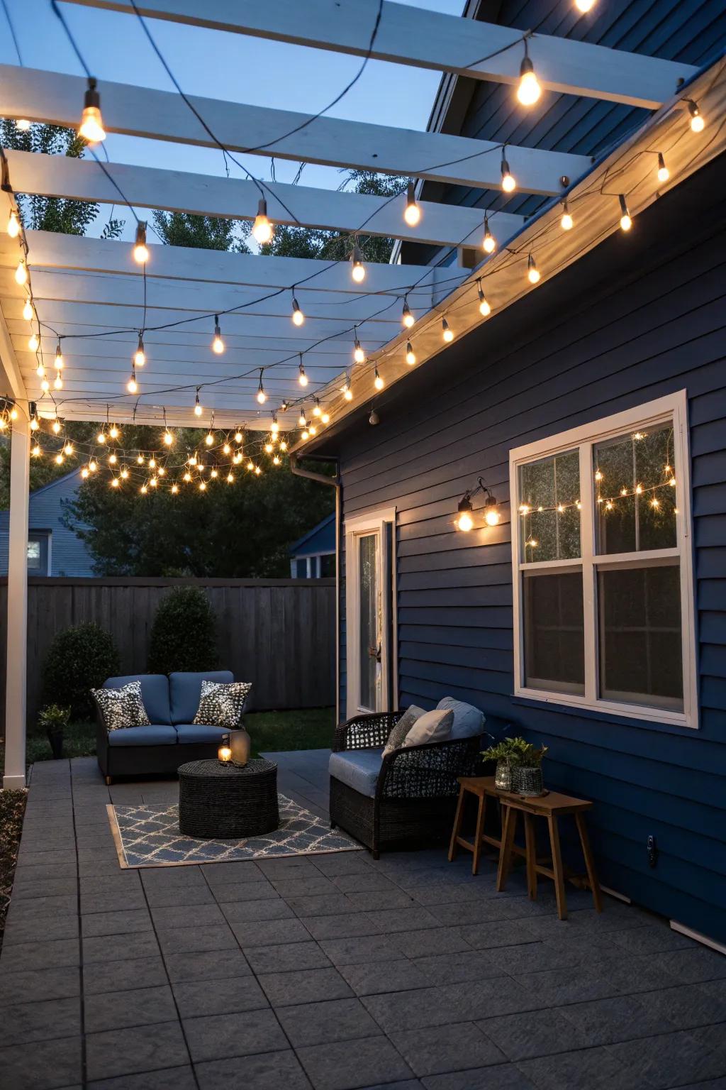 Illuminate your nights with enchanting string lights.