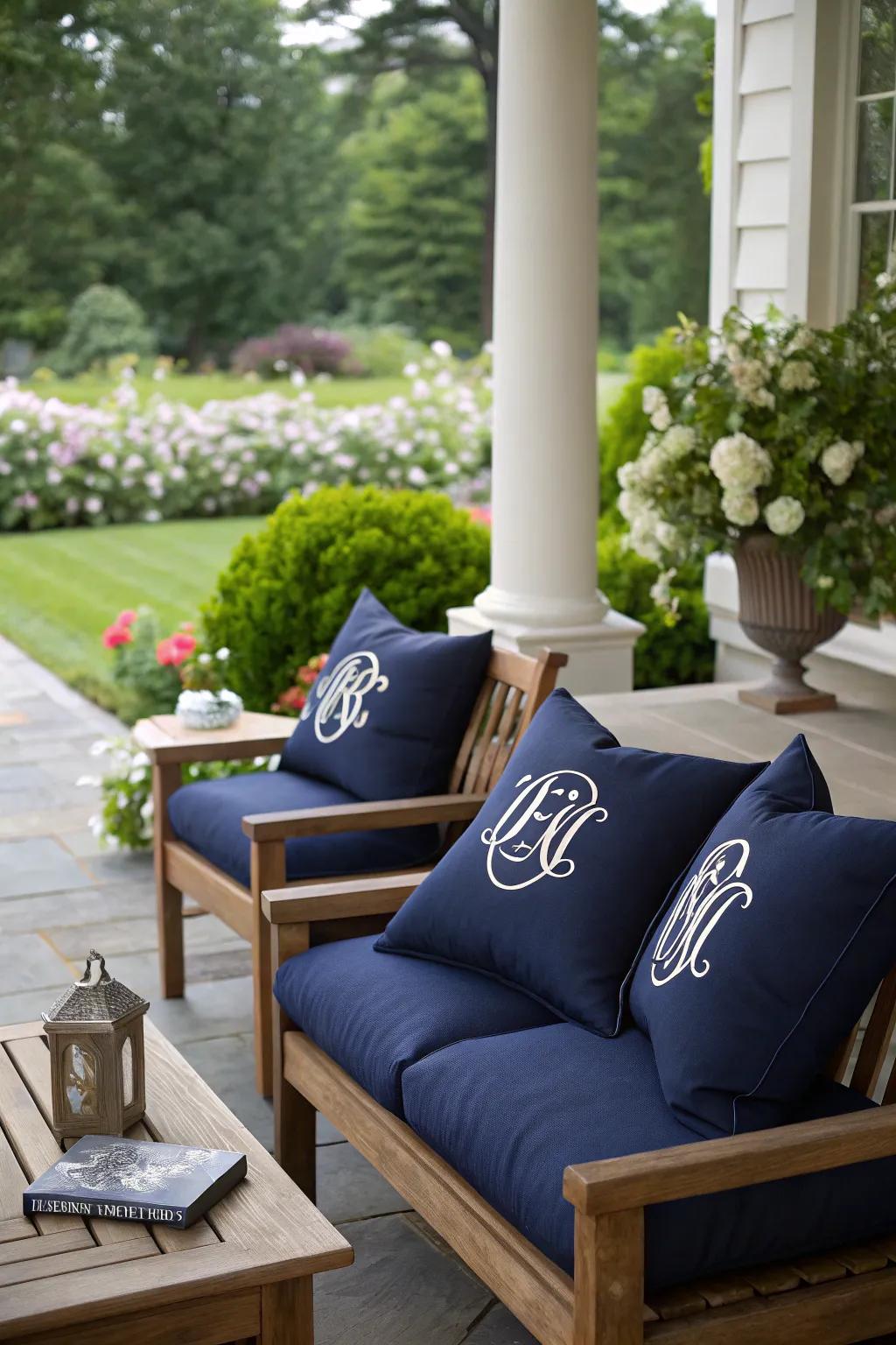 Add a personal touch with monogrammed decor.
