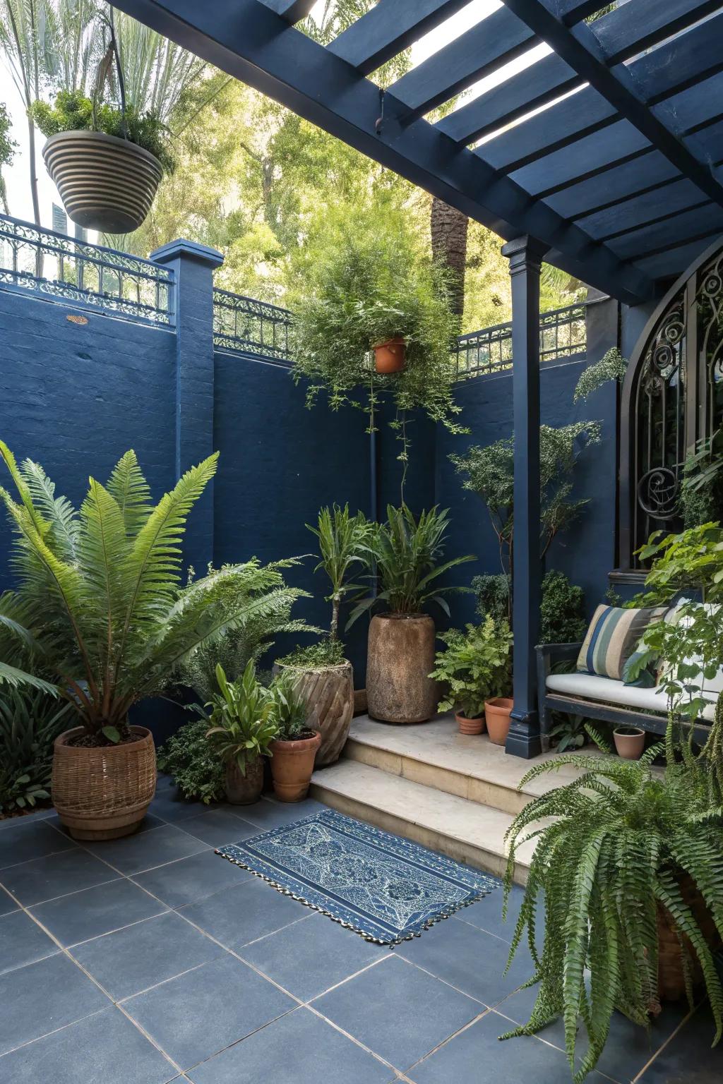 Introduce natural beauty with lush potted plants.