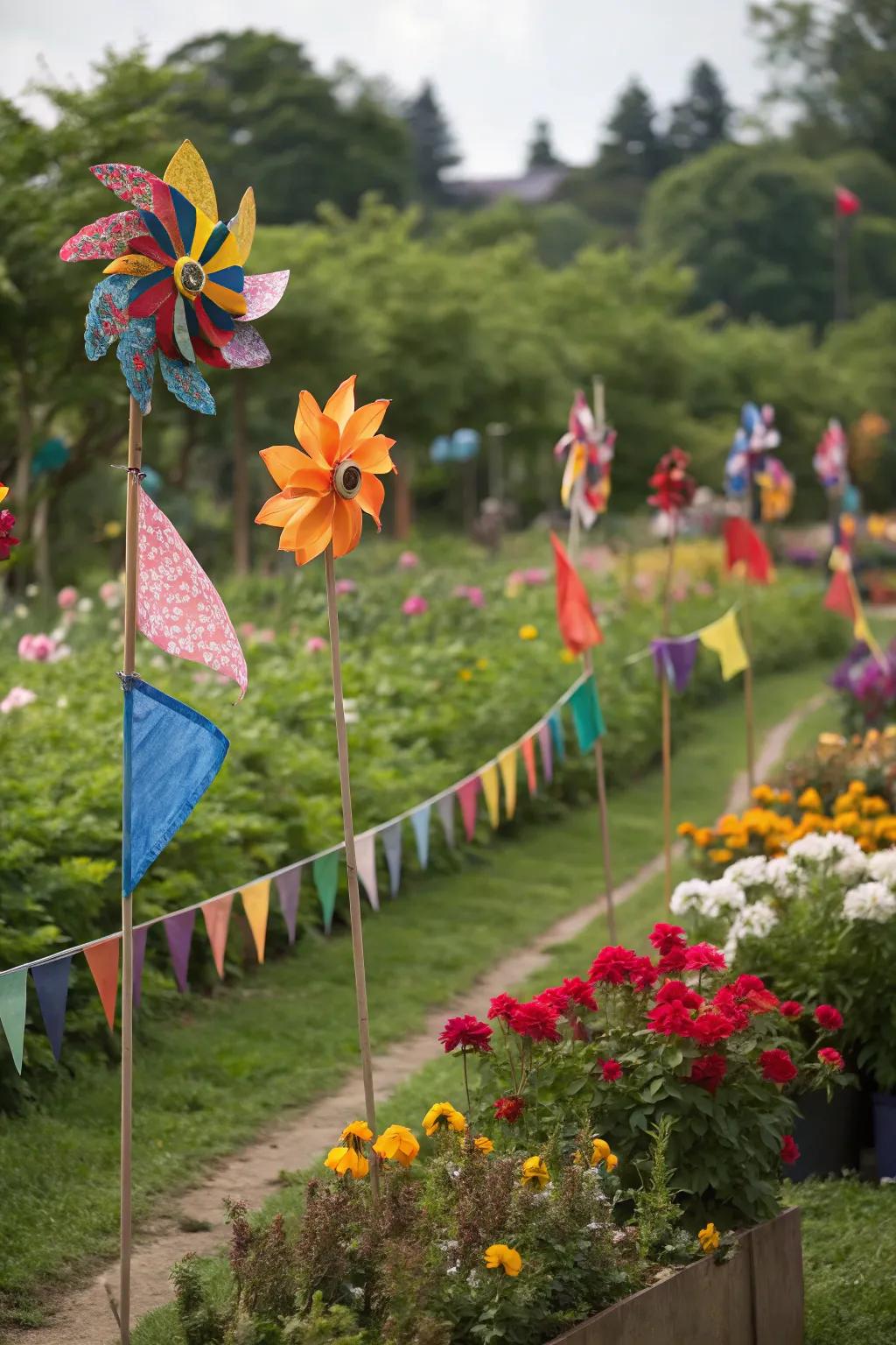 Infuse your garden with color and joy through playful decor.