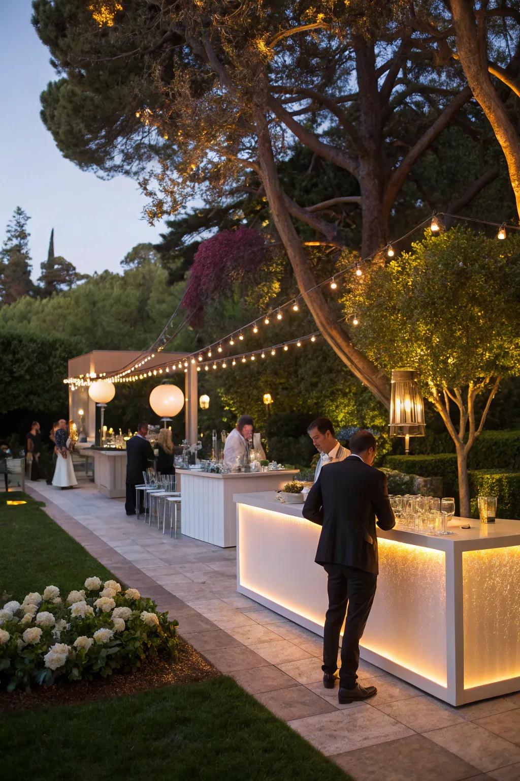 Sip in style with a sophisticated outdoor cocktail party.
