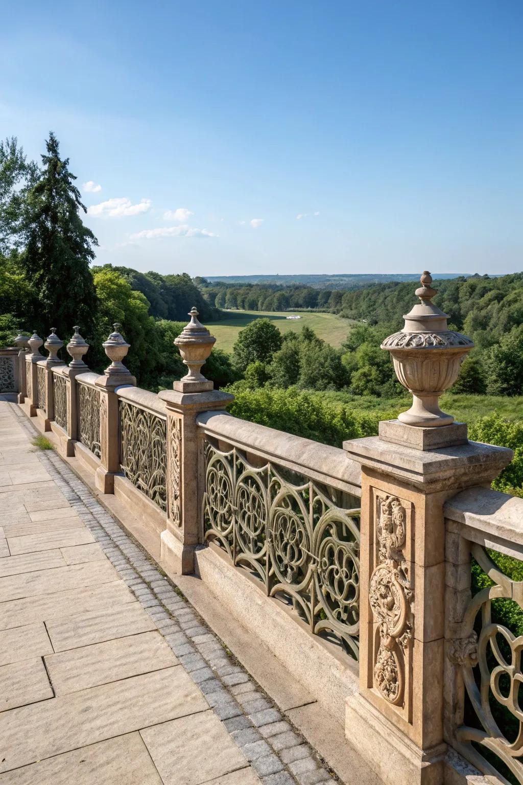 Merge fences with nature using natural elements.