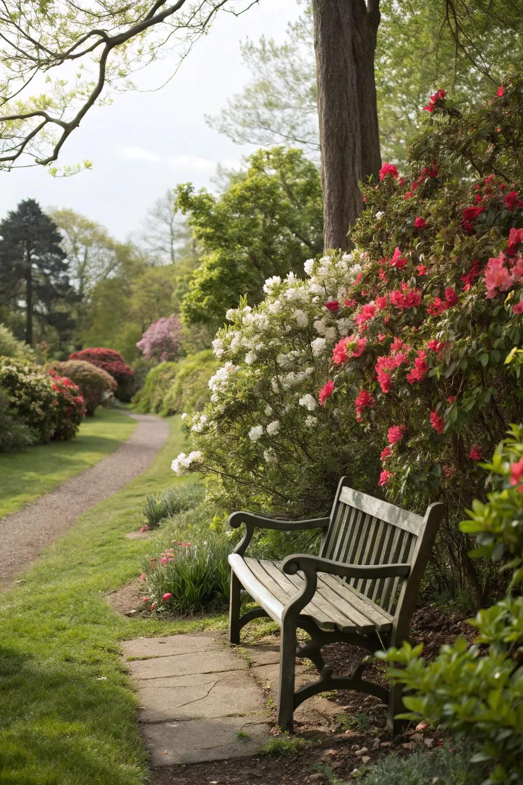 Find serenity in hidden garden corners.