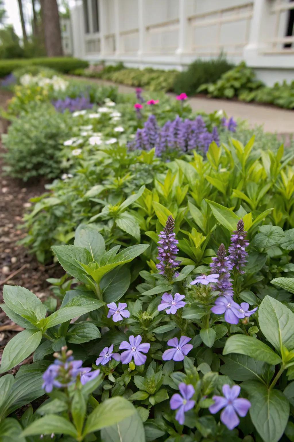 Perennial ground covers provide lasting beauty and low maintenance.