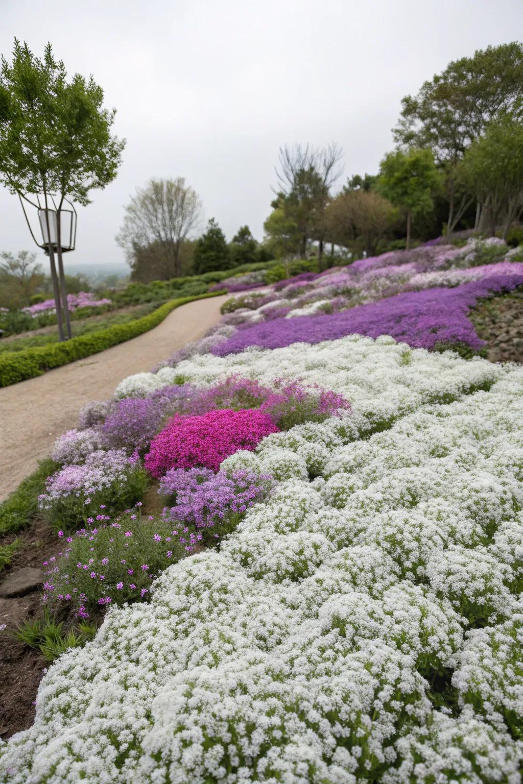 Flowering ground covers bring color and fragrance to your garden.