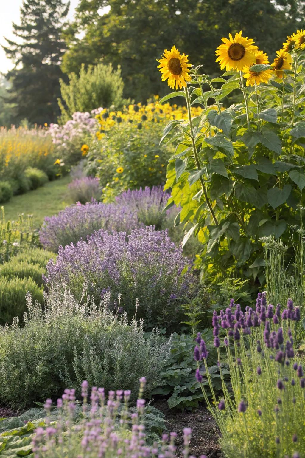 A beautifully layered garden providing diverse habitats.