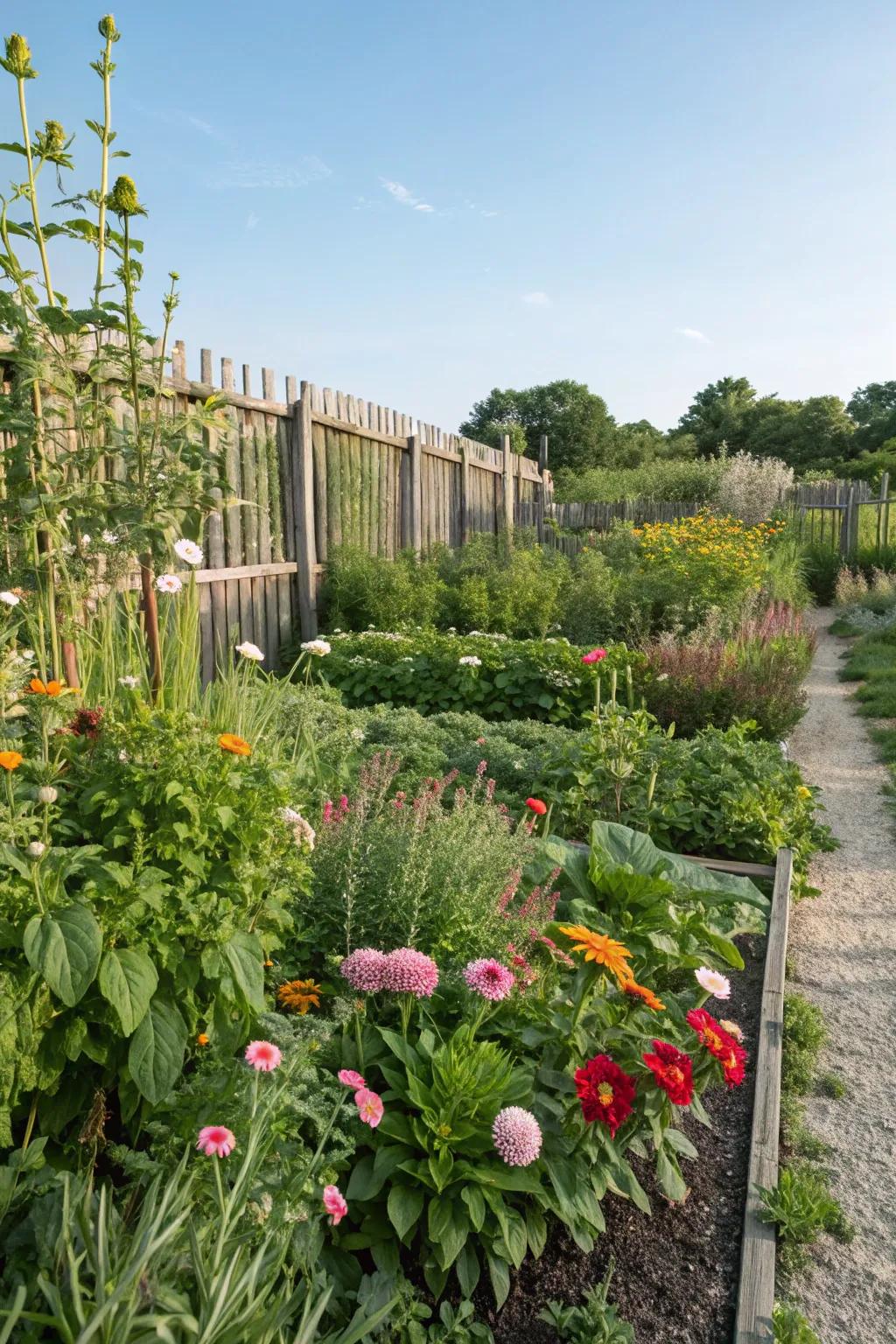 A garden that nourishes both pollinators and people.