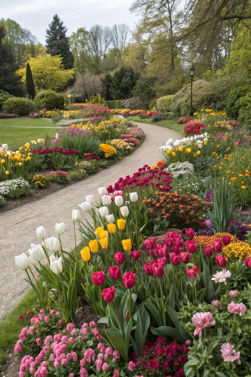 A garden designed for year-round blooms.