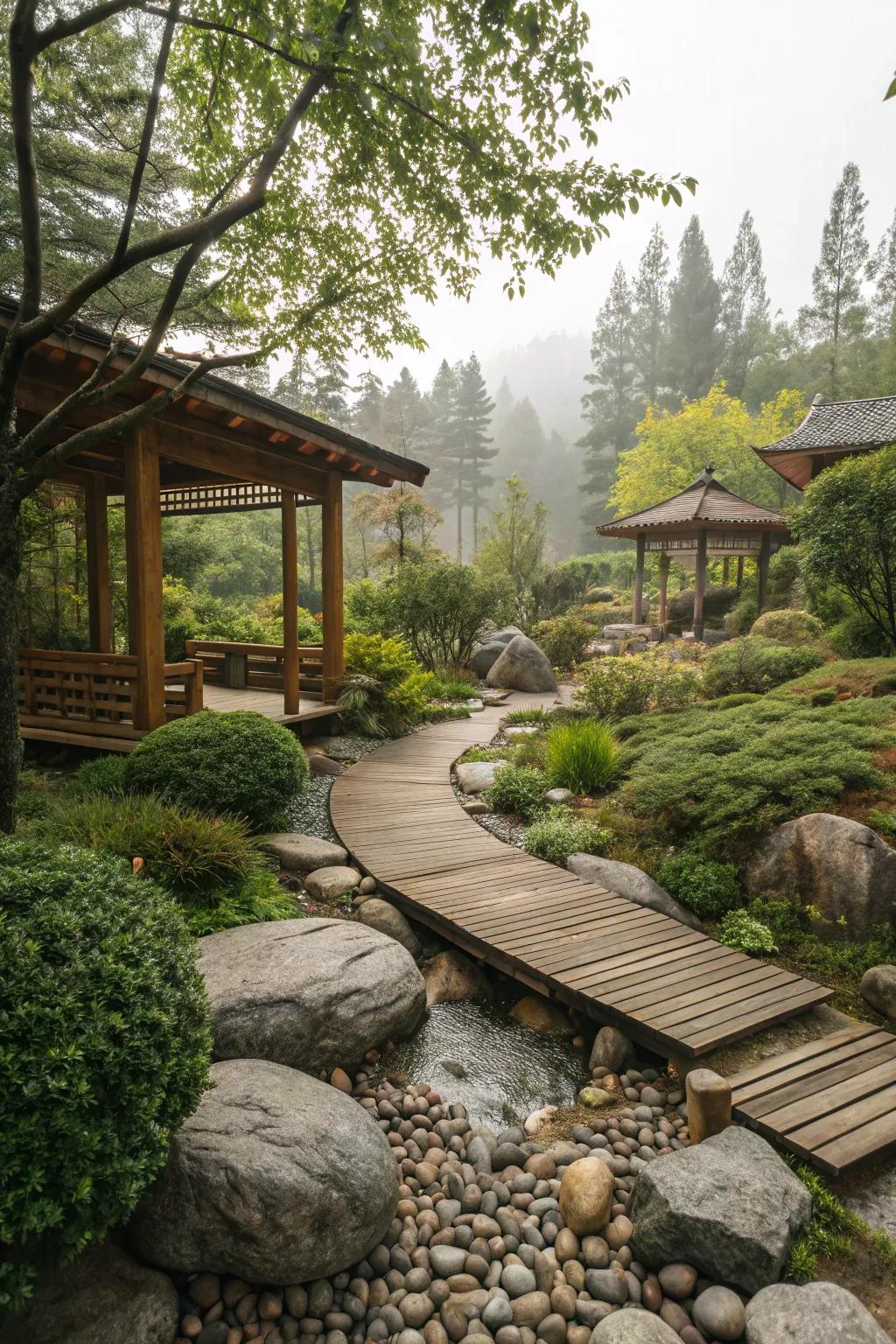 Natural materials adding beauty and function.