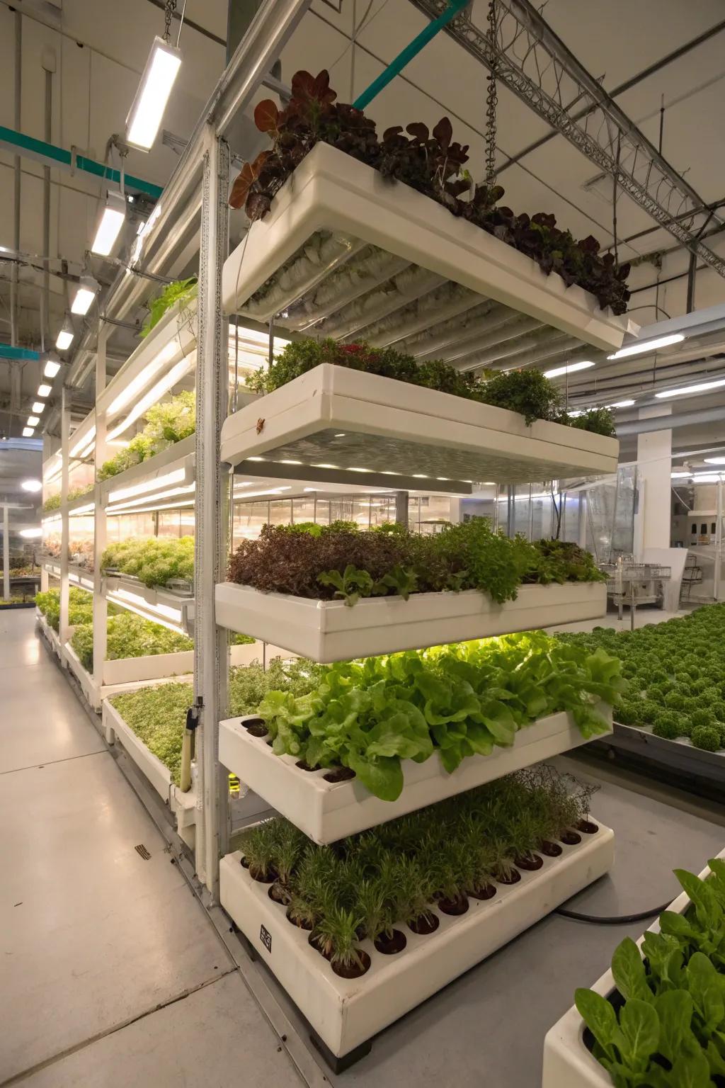 Multi-level farming: expanding possibilities beneath the surface.
