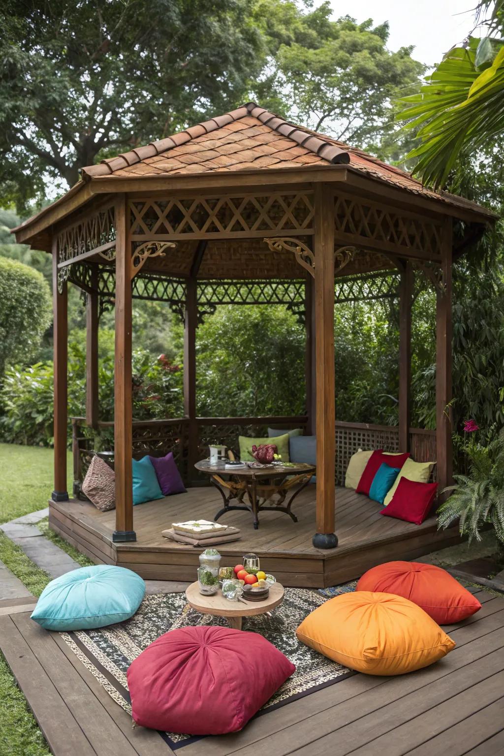 Bean bags provide casual comfort for all ages.