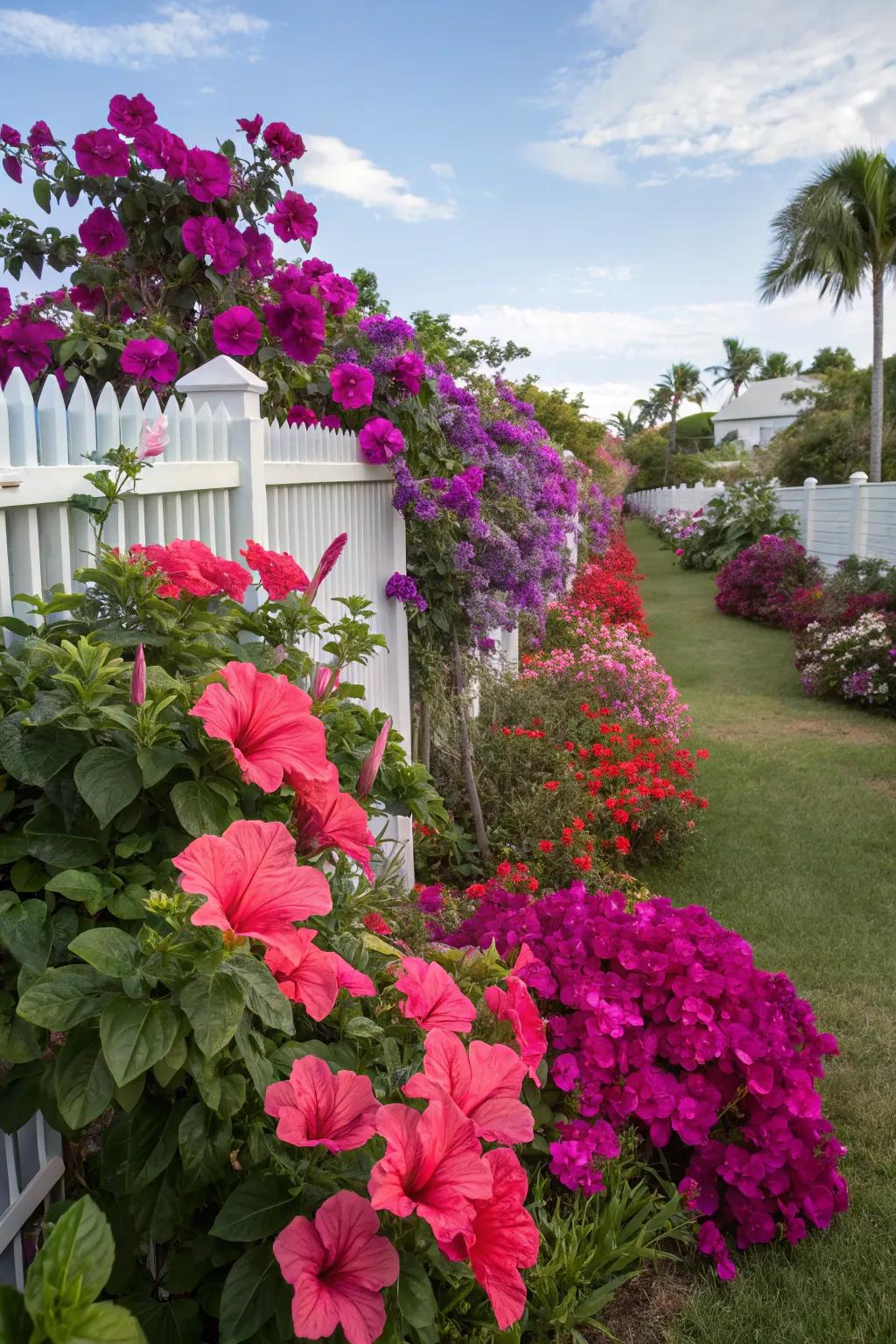 Bright flowers provide stunning visual accents in your garden.