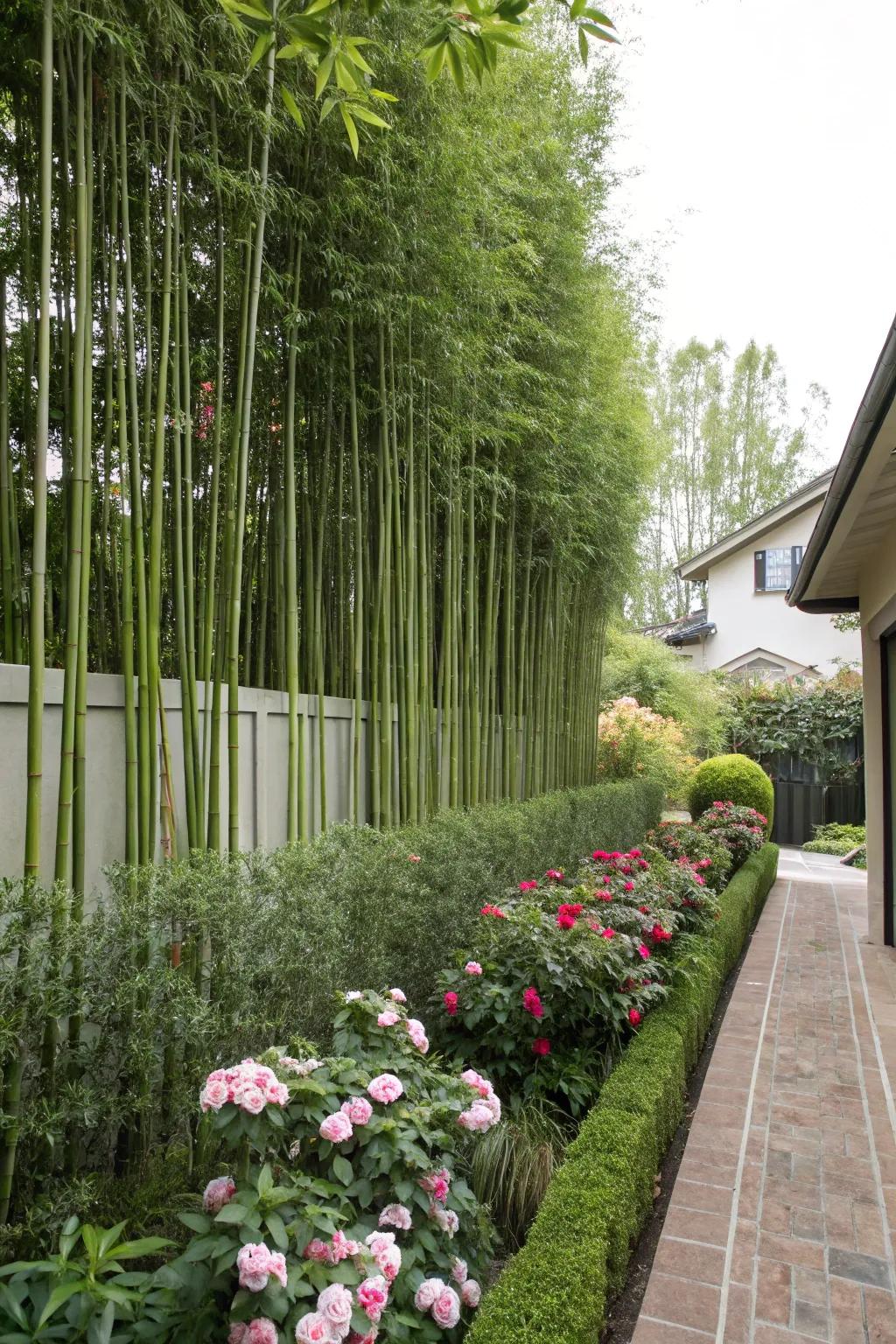 Bamboo provides privacy and a tropical vibe to your yard.
