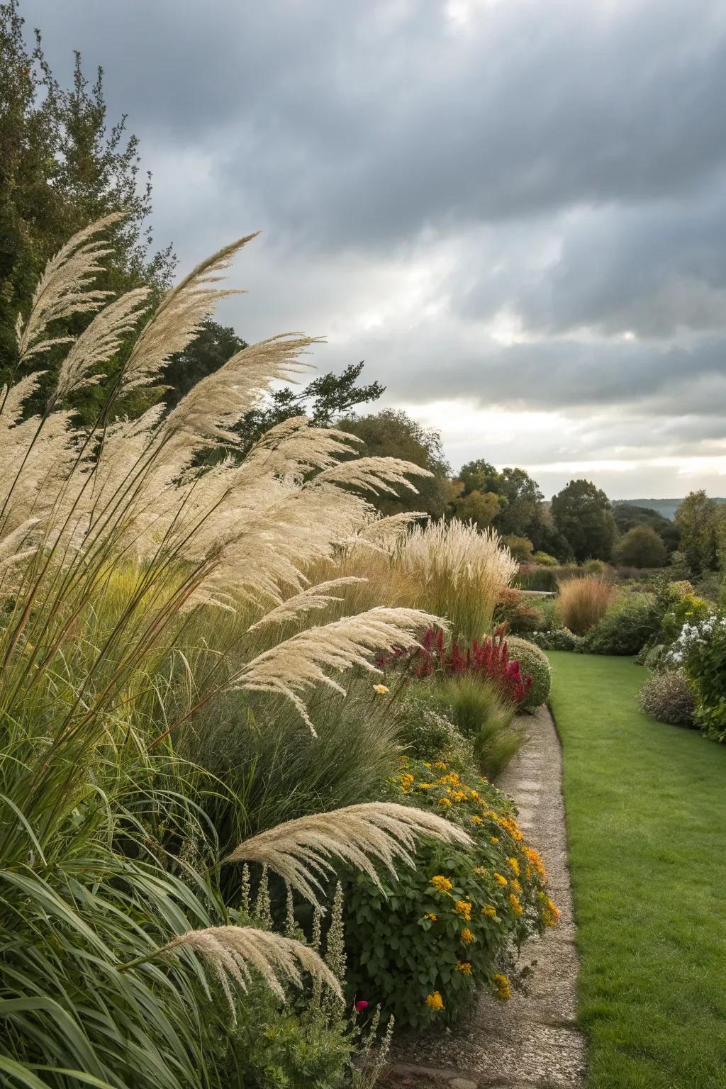 Ornamental grasses add dynamic texture to your landscape.