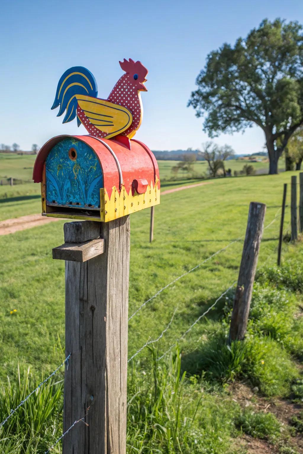 An animal-shaped mailbox that brings a playful element to your curb.