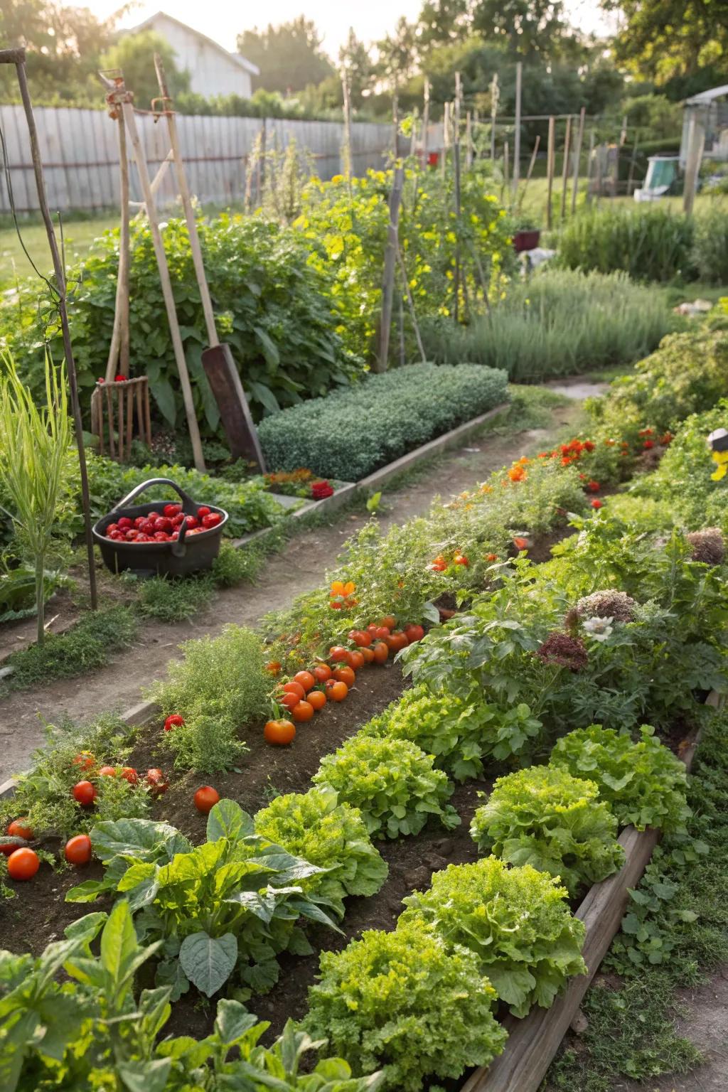 Beauty meets bounty in edible landscaping.