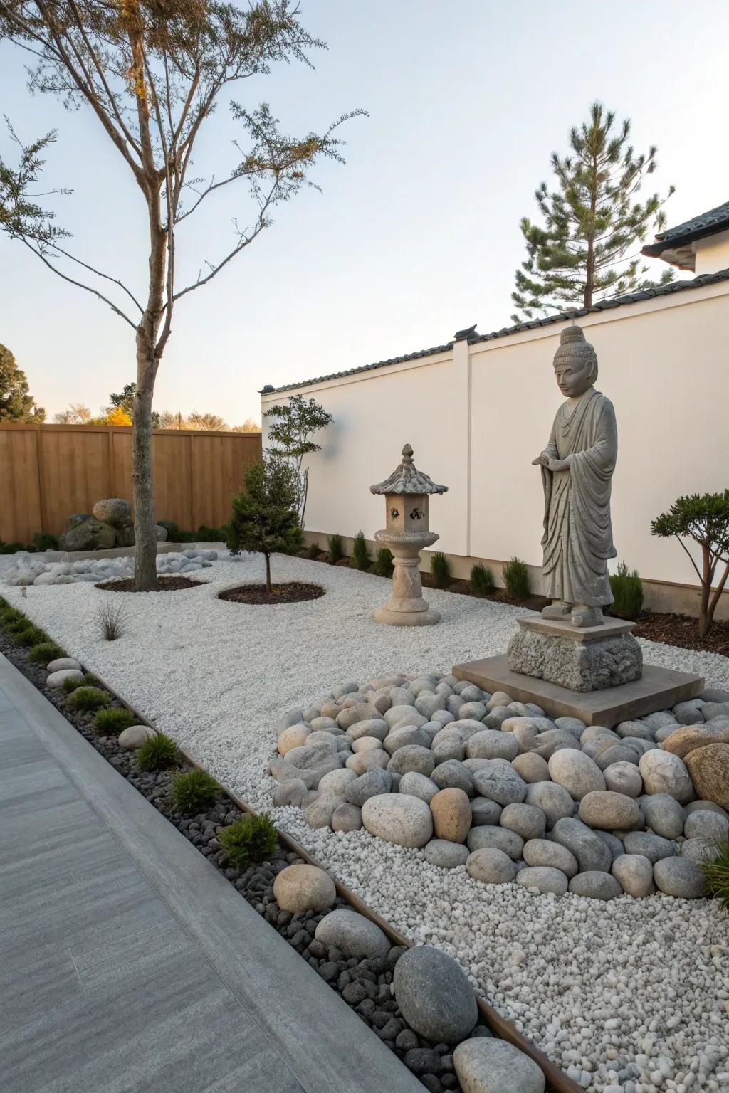 Cultivate tranquility with a Zen garden corner.